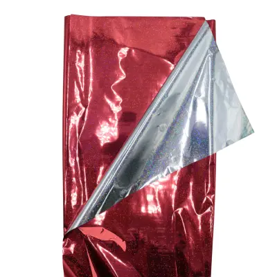 PAPEL REGALO MET HOLOGRAFICO PUNTOS ROJO NAVIPL