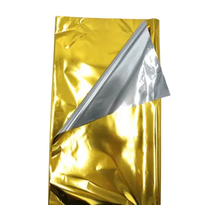 [NAVIREMETO] PAPEL REGALO METALICO LISO ORO NAVIPLASTIC