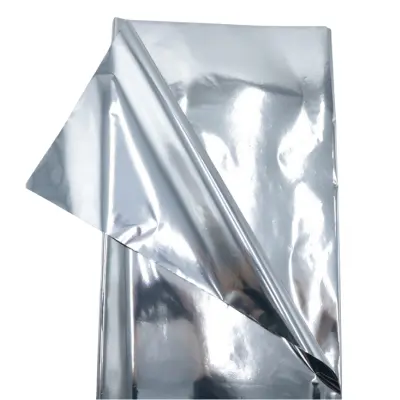 PAPEL REGALO METALICO LISO PLATA NAVIPLASTIC