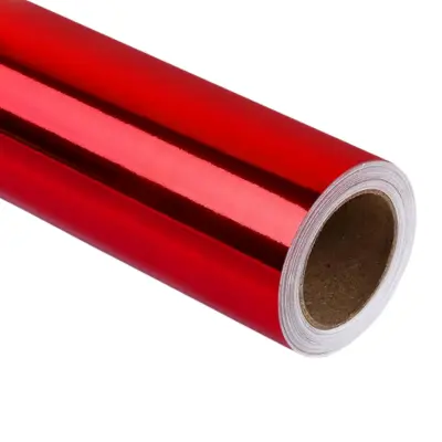 PAPEL REGALO METALICO LISO ROJO NAVIPLASTIC