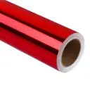 PAPEL REGALO METALICO LISO ROJO NAVIPLASTIC