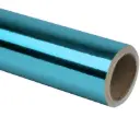 PAPEL REGALO METALICO LISO TURQUESA NAVIPLASTIC