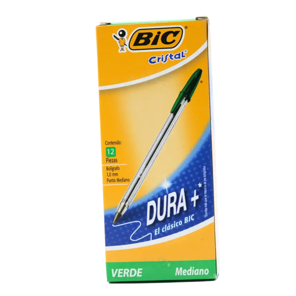 [PPBMV] PAQ PLUMA BIC MED VERDE C12