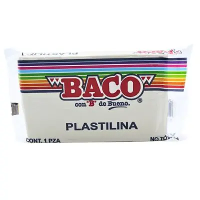 PLASTILINA 180GR BLANCO BACO 60