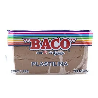 PLASTILINA 180GR CAFE BACO 58