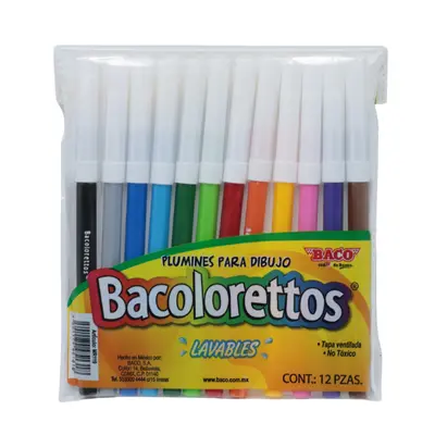 [7501174951318] PLUMINES C12 BACO BACOLORETTOS