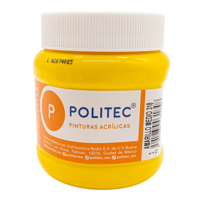 POLITEC 318 AMARILLO MEDIO 250ML