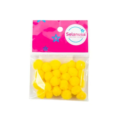 POMPON 13MM AMARILLO 14 C25 PZ
