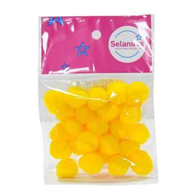 POMPON 18MM AMARILLO 14 C25