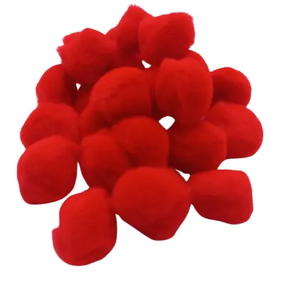 POMPON 18MM ROJO 16 C25 PZ