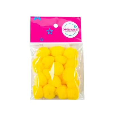 [7506305177018] POMPON 25MM AMARILLO 14 C25