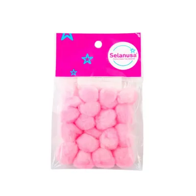 POMPON 25MM ROSA BB 27 C25