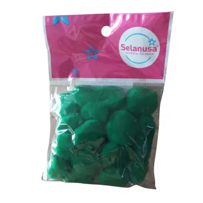 POMPON 25MM VERDE BANDERA 06 C25