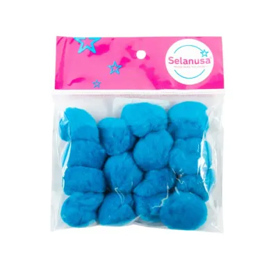 [7506305177377] POMPON 38MM AZUL TURQUESA 29 C20