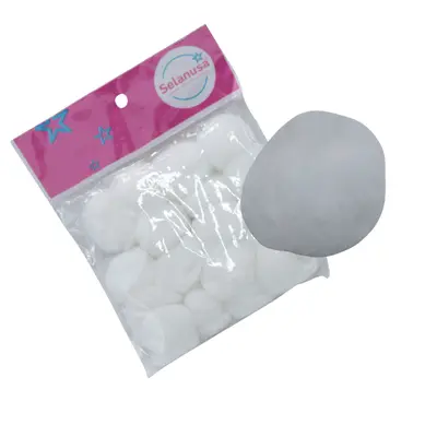 POMPON 38MM BLANCO 01 C20