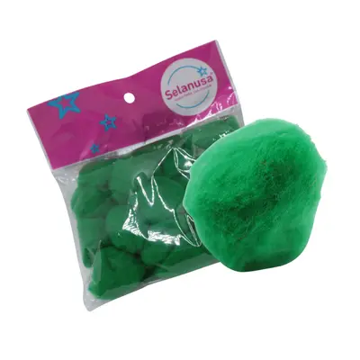 POMPON 38MM VERDE BANDERA 08 C20