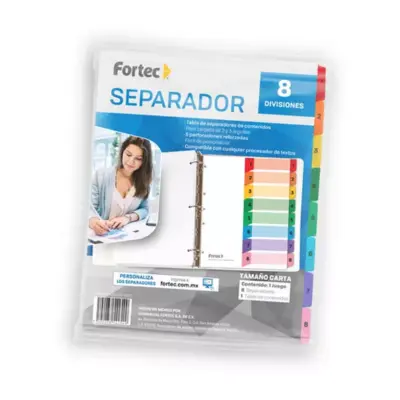 [7502278542549] SEPARADOR 8 DIVISIONES FORTEC