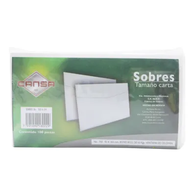 [7501090180229] SOBRE CARTA VENTANA CANSA 703