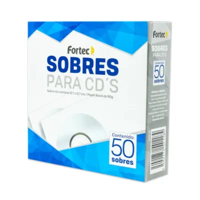 SOBRE CD BLANCO FORTEC SCD-01