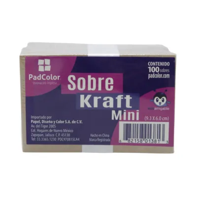 SOBRE MINI KRAFT PADI 1381