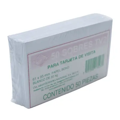 [7501090170237] SOBRE VISITA 2 6.1X9.5CM CANSA/MAPASA