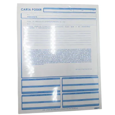 [7503006690549] CARTA PODER STRIKE ISI 1026