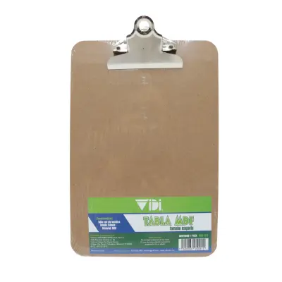 [7502268250911] TABLA CLIP ESQUELA MDF VIDI TC-E