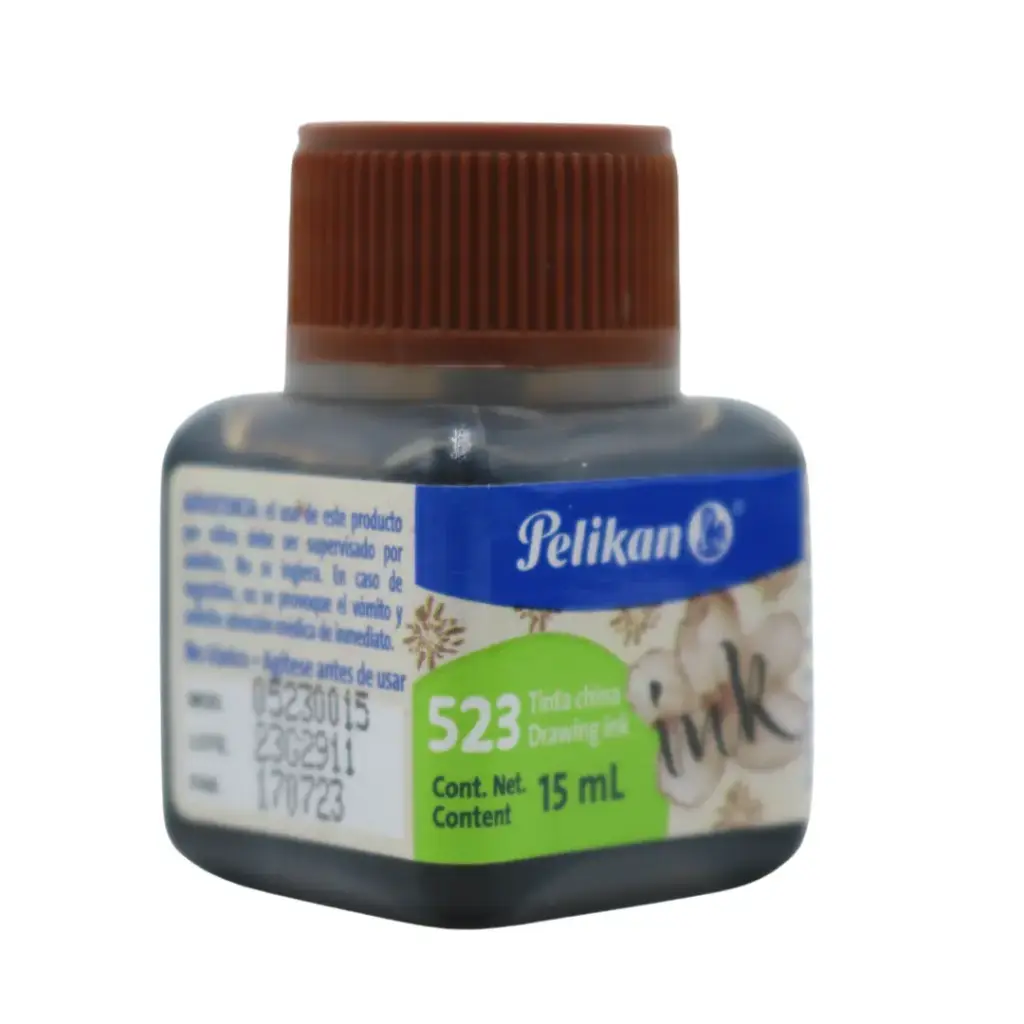 [7501015204856] TINTA CHINA SEPIA 15ML PELIKAN 523