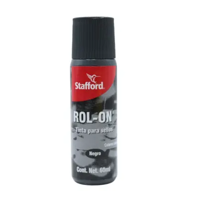 TINTA PARA SELLO NEGRO 60ML STAFFORD