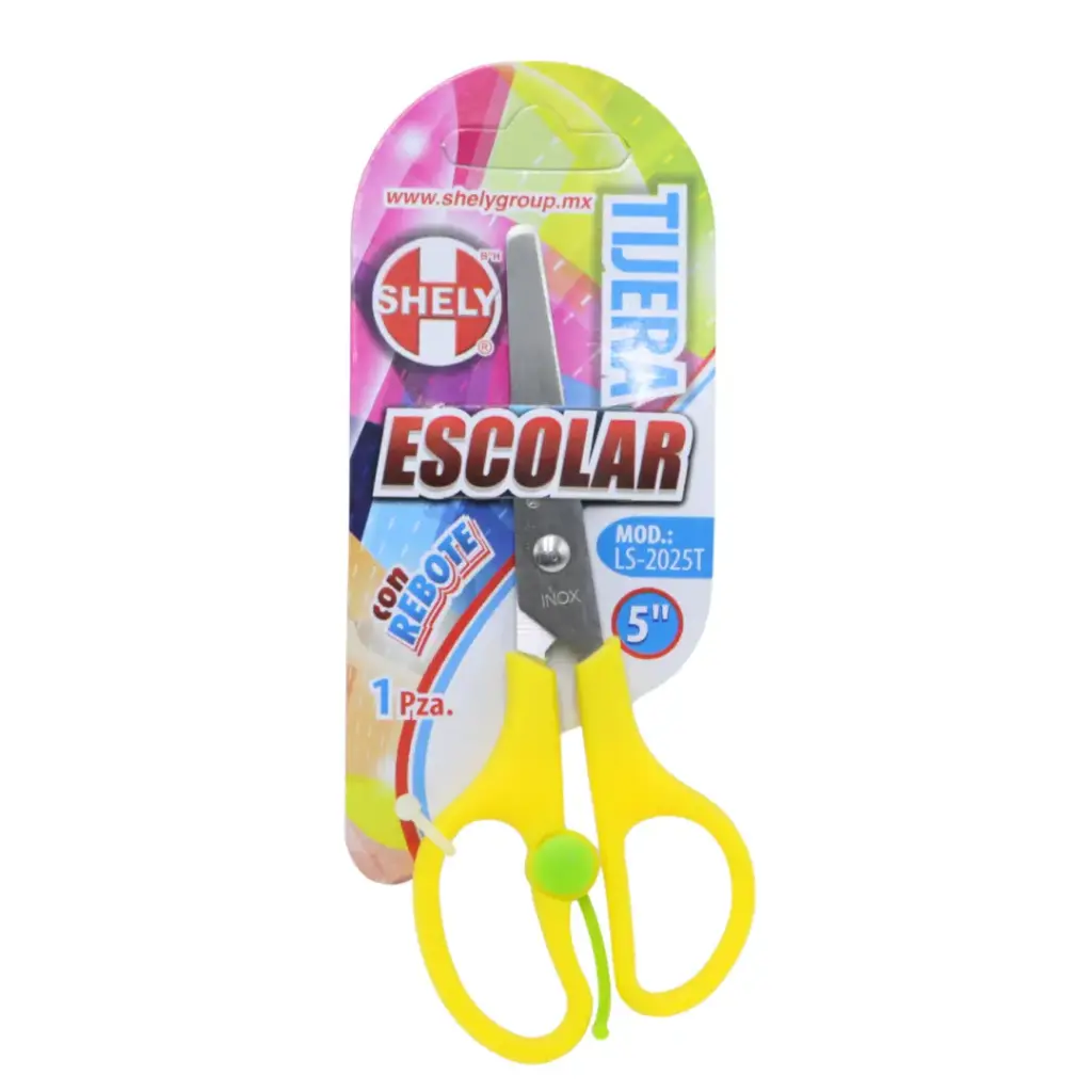TIJERA ESCOLAR 5" REBOTE SHELY LS-2025T
