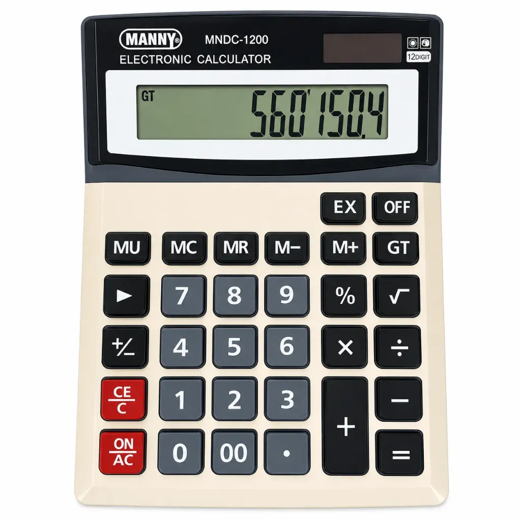 CALCULADORA MANNY DE ESCRITORIO MNDC-1200