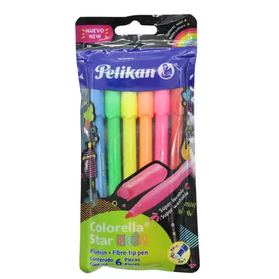 [7703064466074] PLUMIN NEON C6 PELIKAN COLORELLA STAR