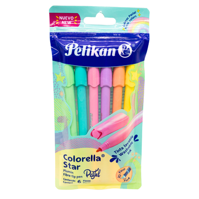 [7501015210277] PLUMIN PASTEL C6 PELIKAN COLORELLA STAR