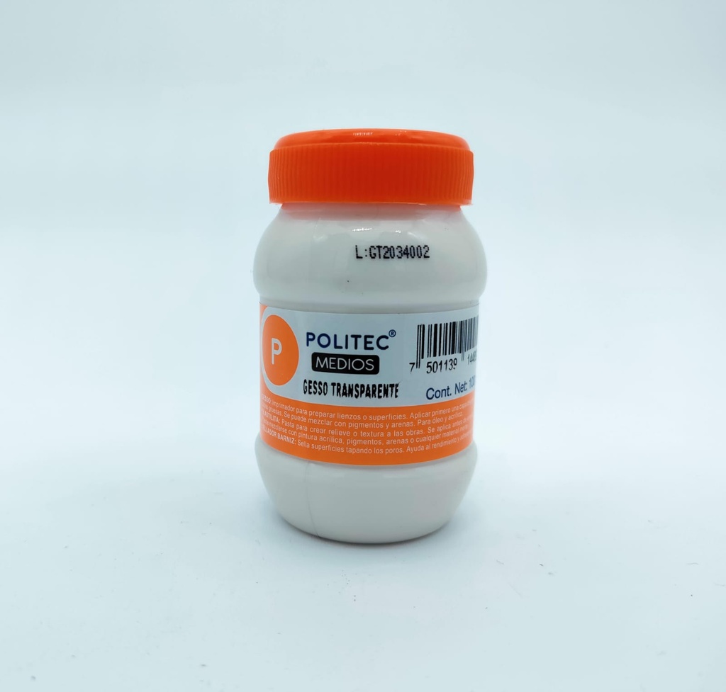 [7501139144892] GESSO TRANSPARENTE 100ML POLITEC