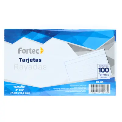[7502278545489] FICHA 3X5 RY C100 FORTEC RT-35