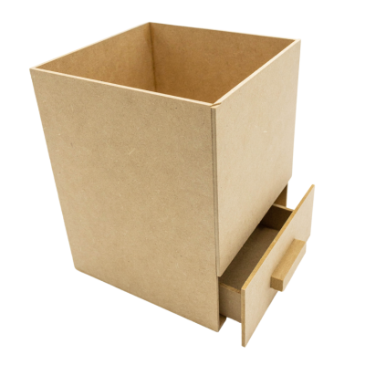 CAJA FLORES CON CAJON 13X13X17 MADERA