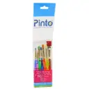 JUEGO PINCELES TAKLON COLORES 6PZ PINTO PT-K