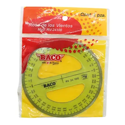 [7501174953626] TRANSPORTADOR BACO 360° RV-24100