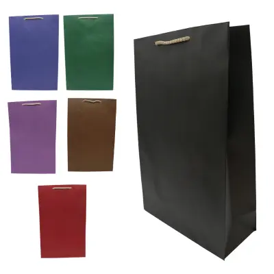 BOLSA REGALO GDE KRAFT PINTADA