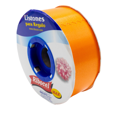 [7501012175128] LISTON RIBOCEL LISO 9 NARANJA 50M 27