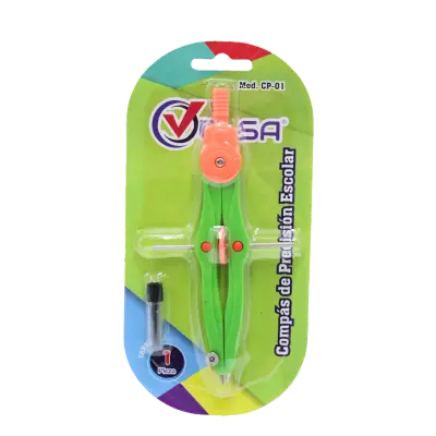 COMPAS PLASTICO ESCOLAR VELSA CP-01