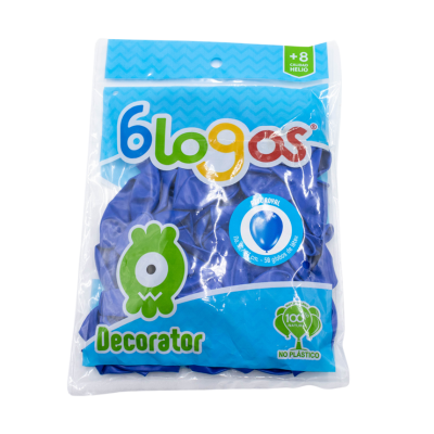 [7501060441664] GLOBOS 9 AZUL ROYAL C50 BLOGOS