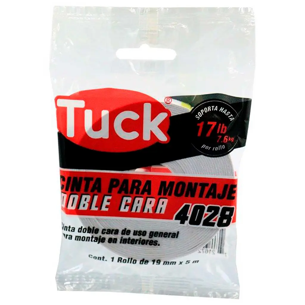 [721672049042] CINTA DOBLE CAPA ESPUMA .19X5M TUK 4028