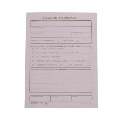 RECADO PERSONAL 50H TECNO 201