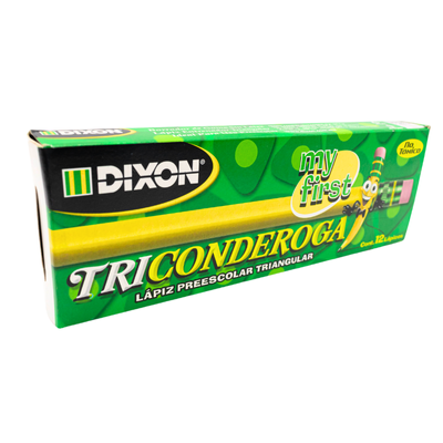 CAJA LAPIZ 2HB ENTRENADOR TRIANGULAR MY FIRST DIXON 