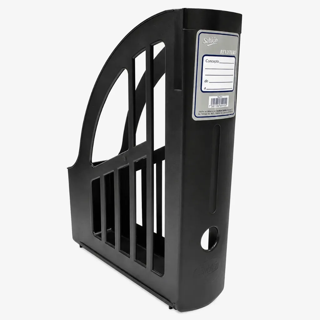 REVISTERO PLASTICO NEGRO SABLON