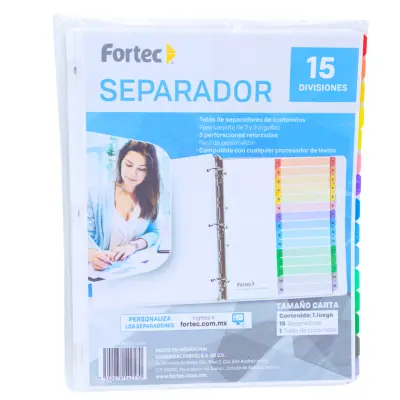 SEPARADOR 15 DIVISIONES FORTEC
