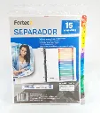 SEPARADOR 15 DIVISIONES FORTEC C/NUMERO