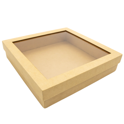 CAJA REGALO MICA 24X24X5.5CM MADERA