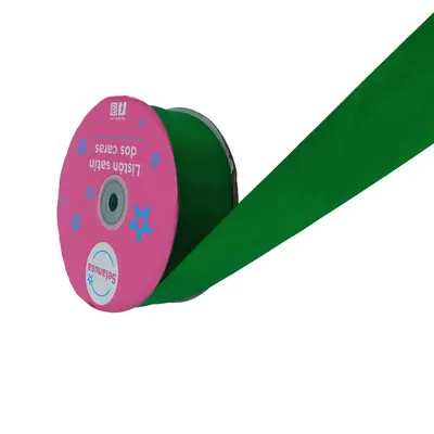 LISTON SATIN #9 (3.8CM) 50Y VERDE BANDERA
